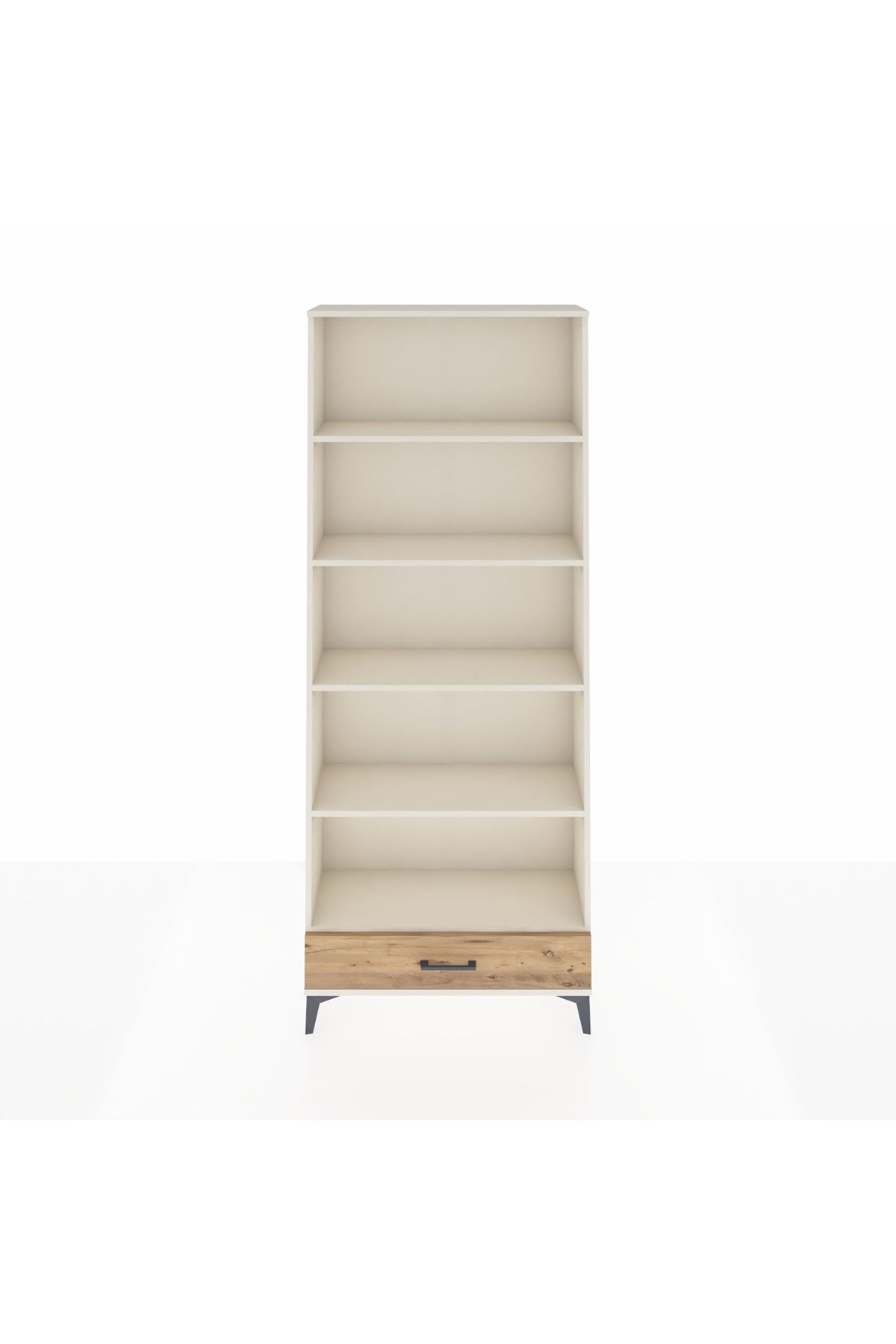 Arges Dolap 5 Raflı Tek Çekmeceli 88x30x221 Aytaşı-Çam