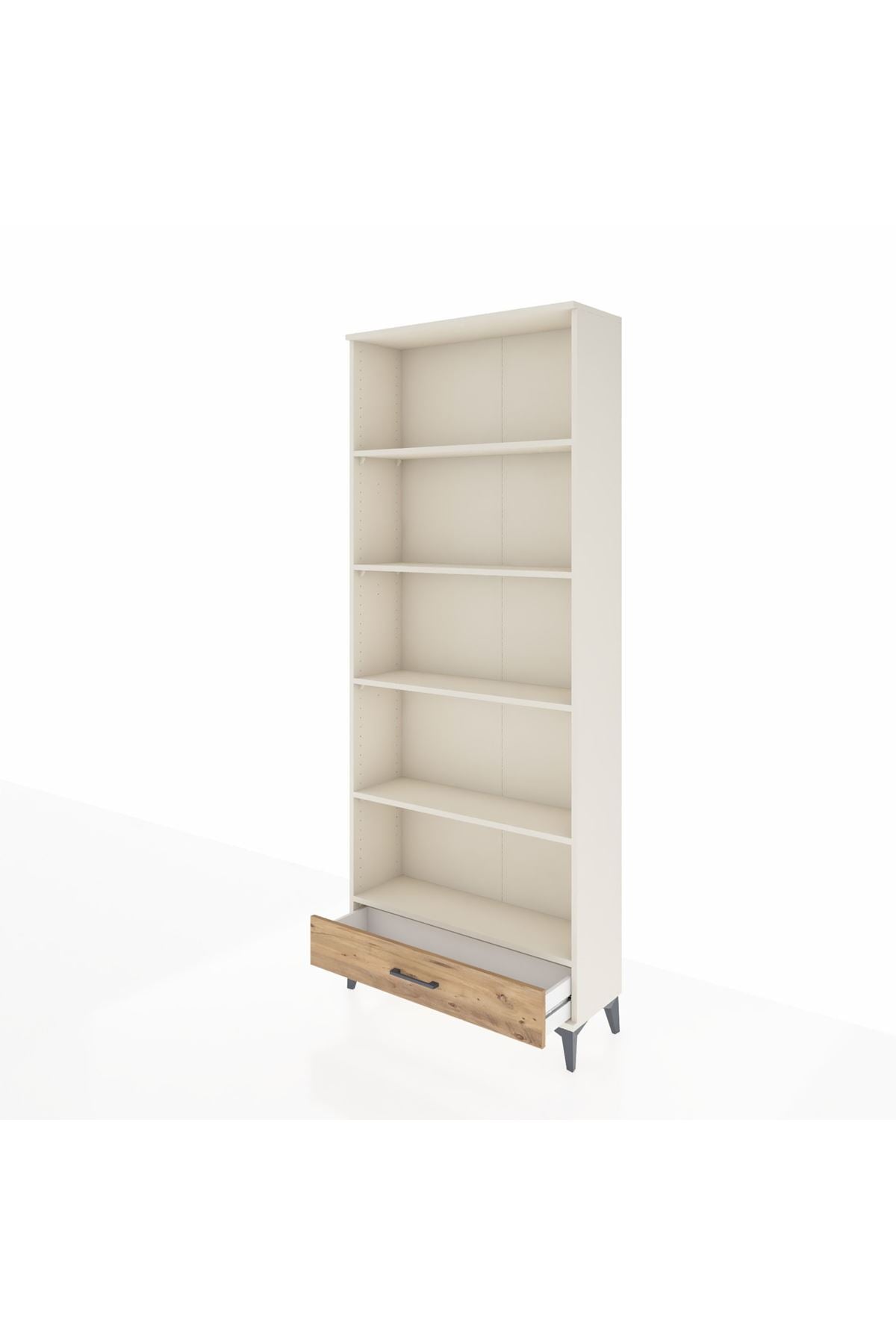 Arges Dolap 5 Raflı Tek Çekmeceli 88x30x221 Aytaşı-Çam