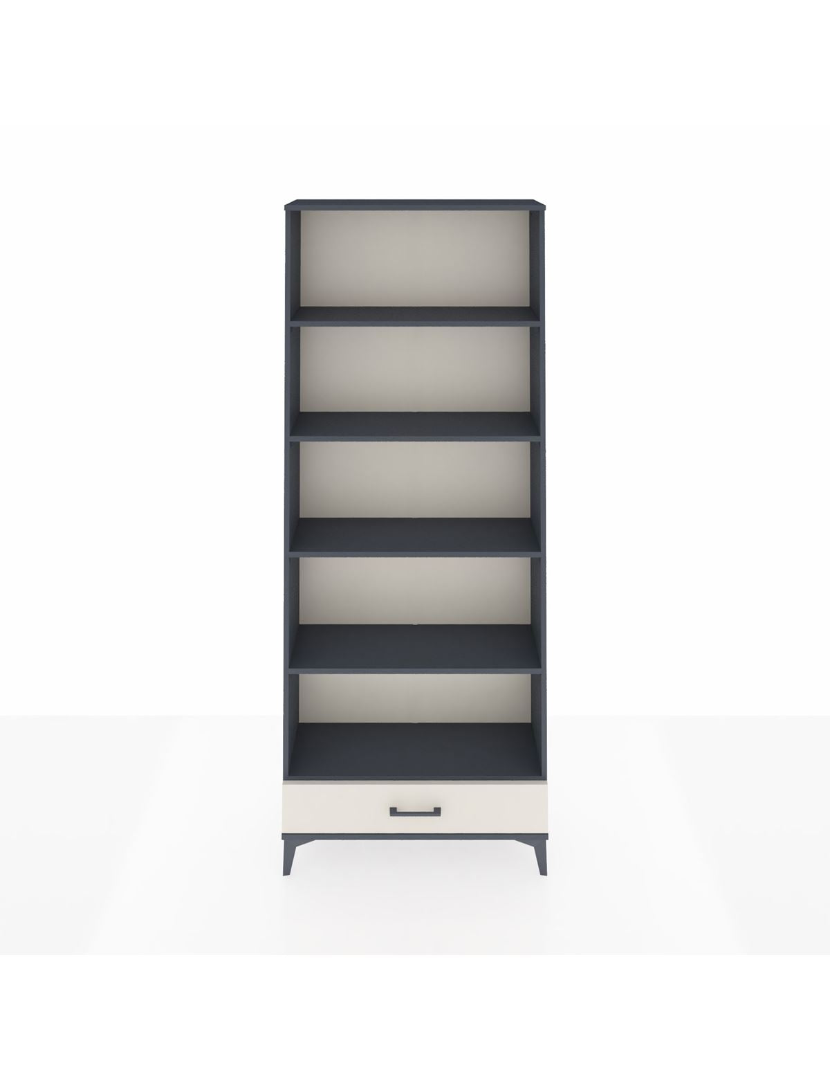 Arges Dolap 5 Raflı Tek Çekmeceli 88x30x221 Antrasit-Aytaşı