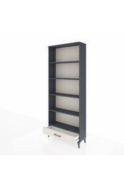 Arges Dolap 5 Raflı Tek Çekmeceli 88x30x221 Antrasit-Aytaşı