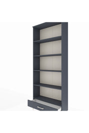 Arges Dolap 5 Raflı Tek Çekmeceli 88x30x221 Antrasit-Antrasit