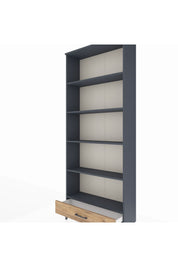 Arges Dolap 5 Raflı Tek Çekmeceli 88x30x221 Antrasit-Çam