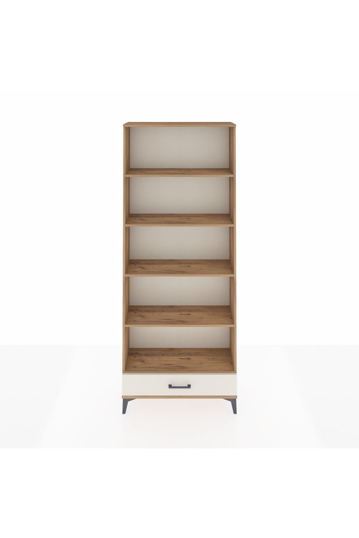Arges Dolap 5 Raflı Tek Çekmeceli 88x30x221 Çam-Aytaşı