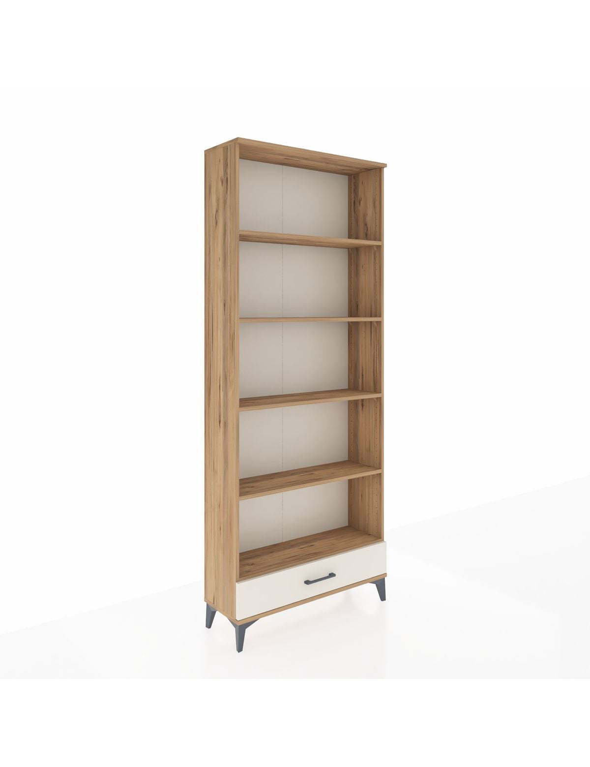 Arges Dolap 5 Raflı Tek Çekmeceli 88x30x221 Çam-Aytaşı