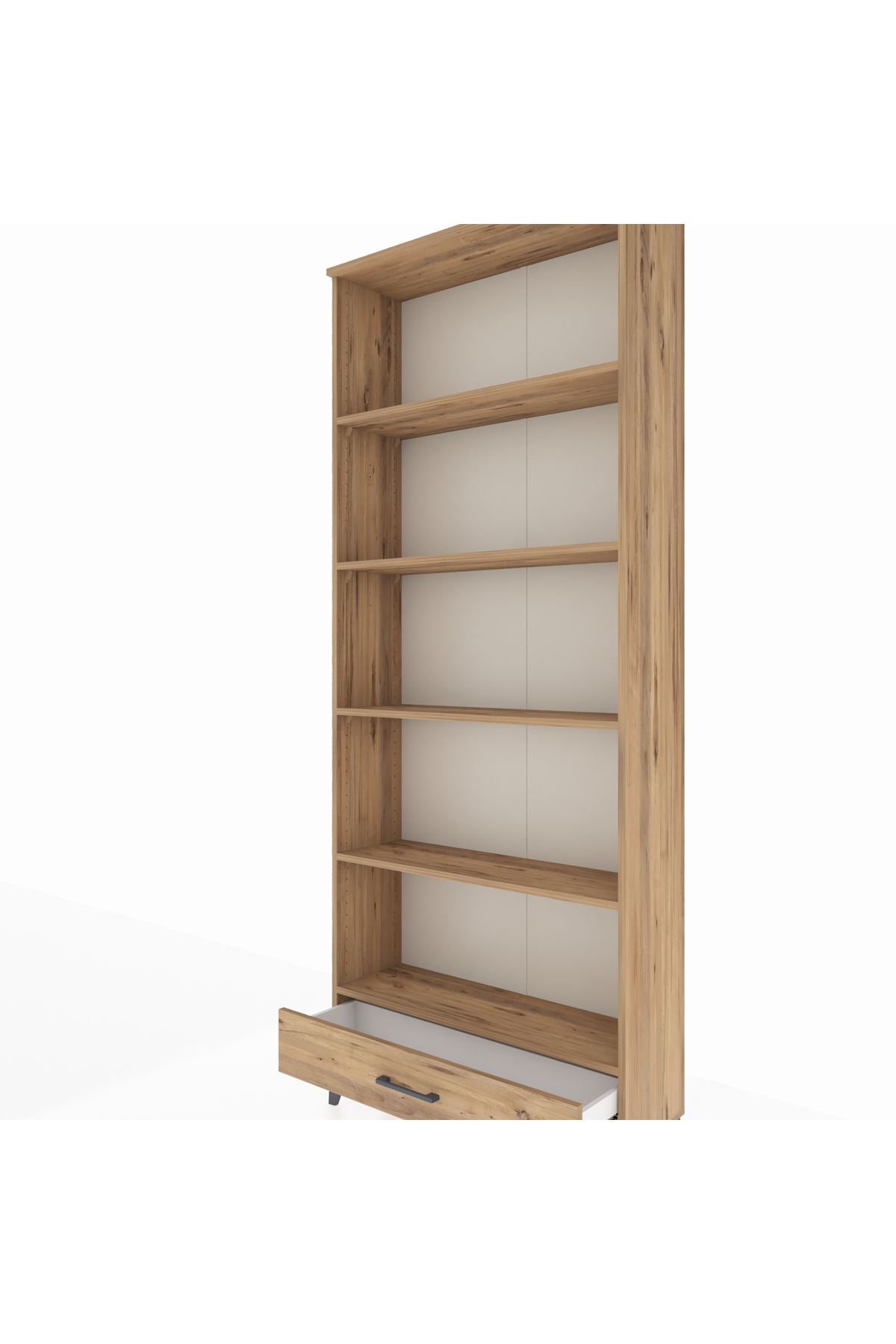 Arges Dolap 5 Raflı Tek Çekmeceli 88x30x221 Çam-Çam