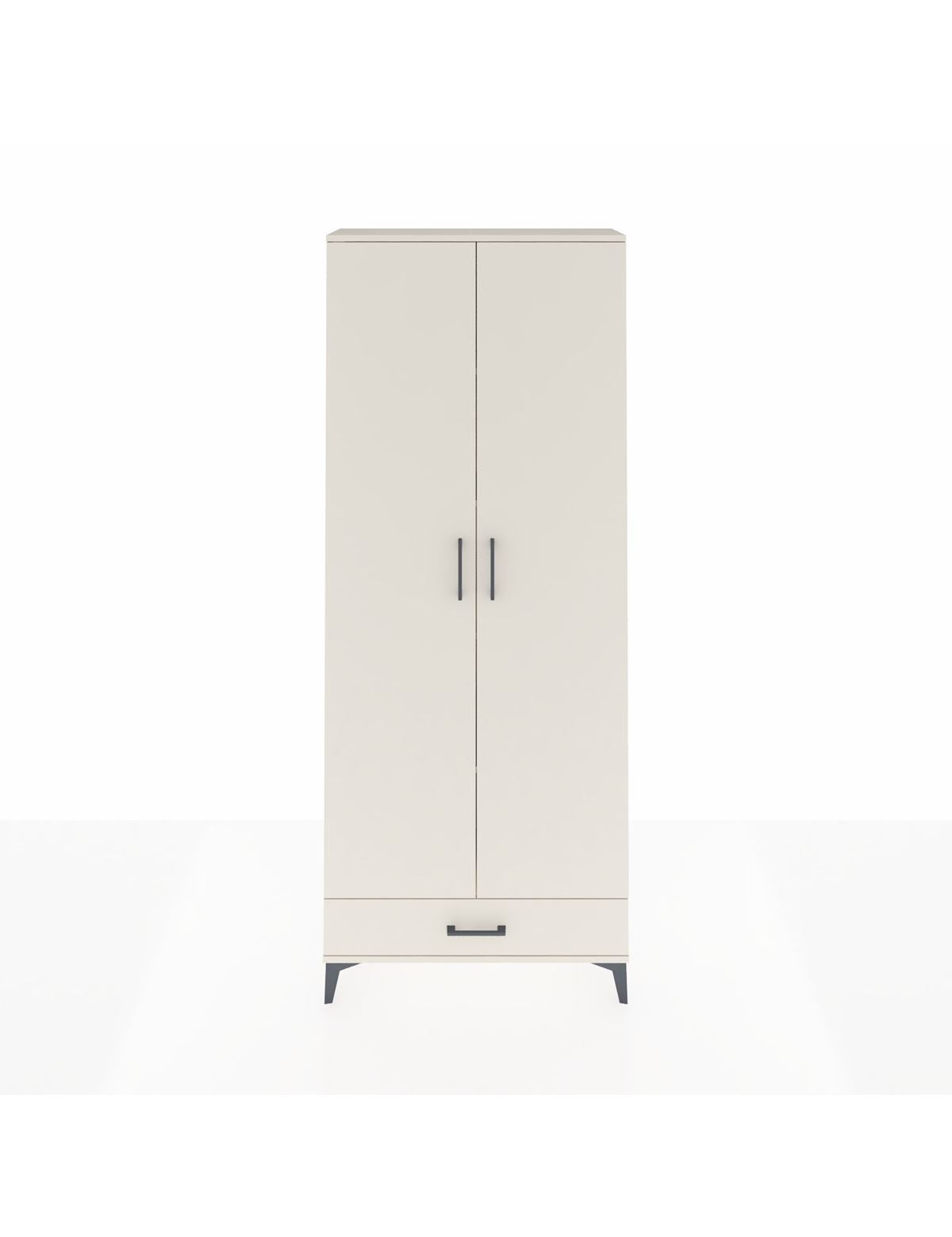 Arges Dolap 5 Raflı Tek Çekmeceli 2 Kapaklı 88x30x221 Aytaşı-Aytaşı