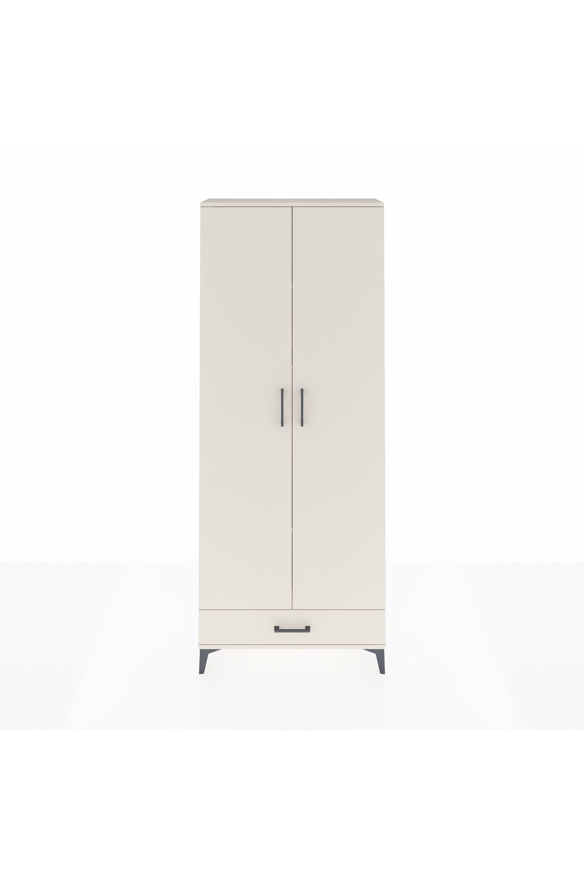 Arges Dolap 5 Raflı Tek Çekmeceli 2 Kapaklı 88x30x221 Aytaşı-Aytaşı