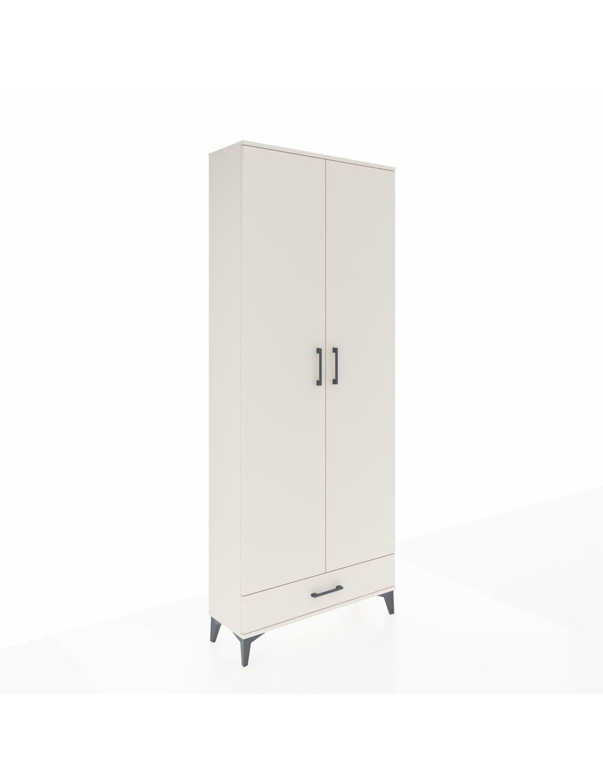 Arges Dolap 5 Raflı Tek Çekmeceli 2 Kapaklı 88x30x221 Aytaşı-Aytaşı