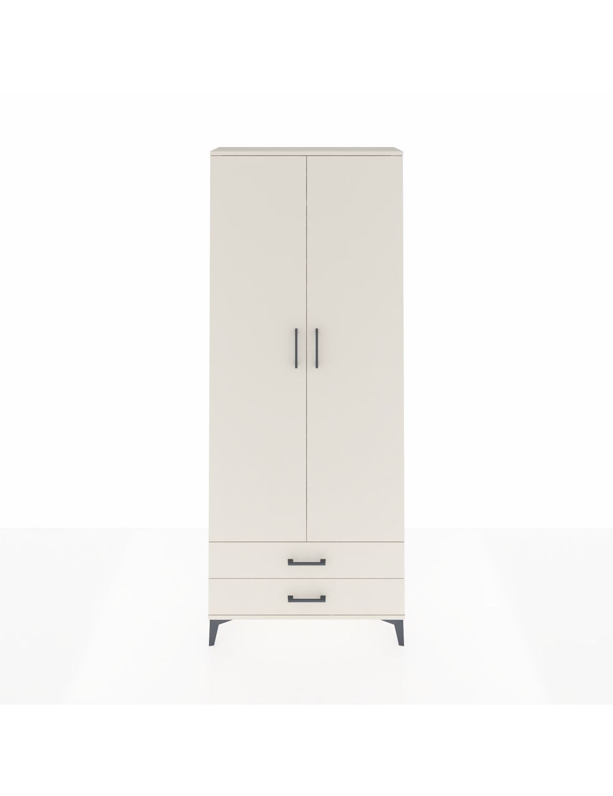 Arges Dolap 2 Raflı 2 Çekmeceli Tek Askılı 88x30x221 Aytaşı-Aytaşı