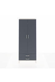 Arges Dolap 2 Raflı 2 Çekmeceli Tek Askılı 88x30x221 Aytaşı-Antrasit