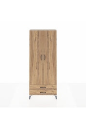 Arges Dolap 2 Raflı 2 Çekmeceli Tek Askılı 88x30x221 Aytaşı-Çam