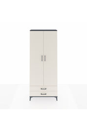 Arges Dolap 2 Raflı 2 Çekmeceli Tek Askılı 88x30x221 Antrasit-Aytaşı