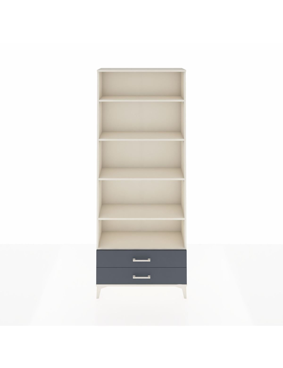 Arges Dolap 5 Raflı 2 Çekmeceli 88x30x221 Aytaşı-Antrasit