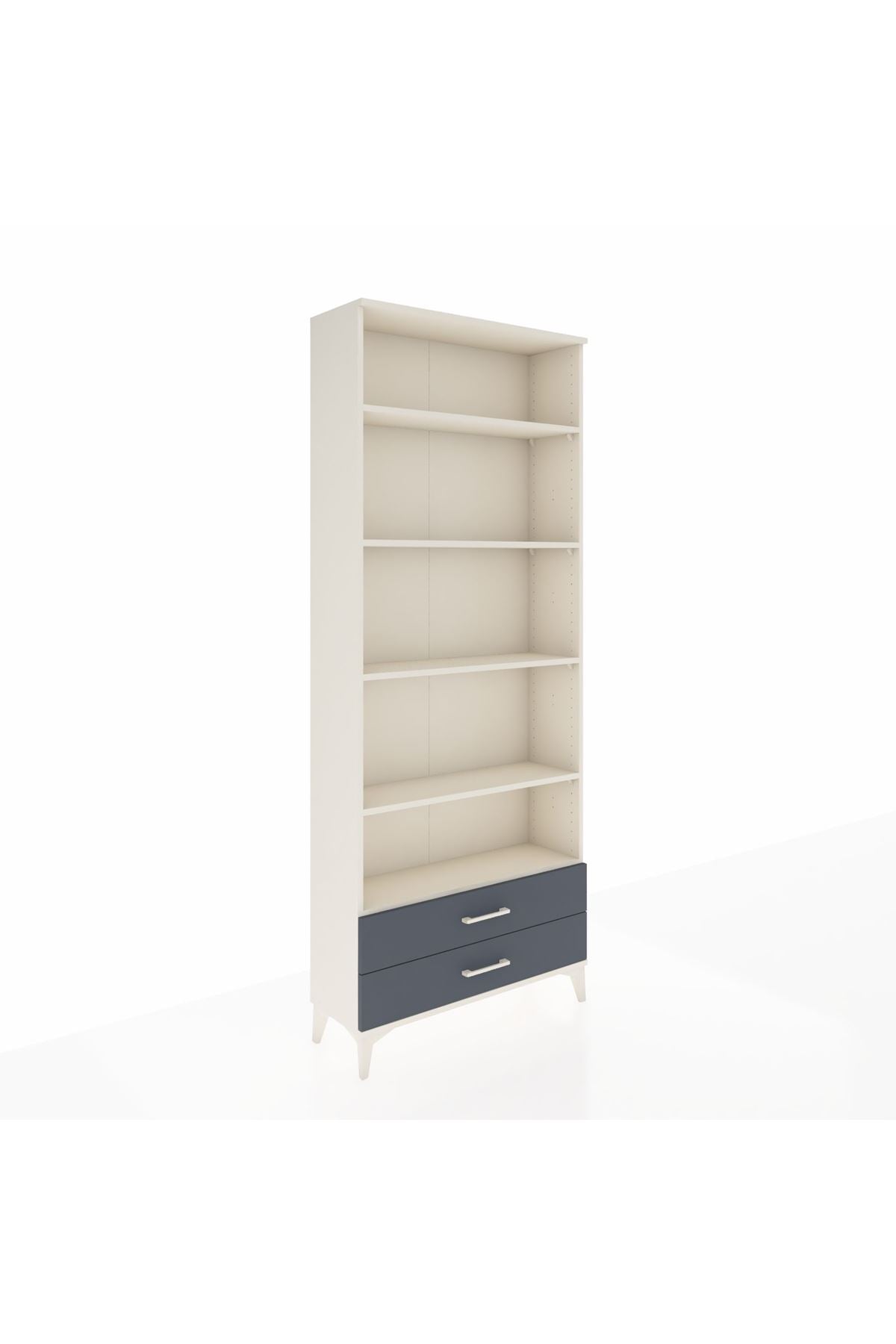 Arges Dolap 5 Raflı 2 Çekmeceli 88x30x221 Aytaşı-Antrasit