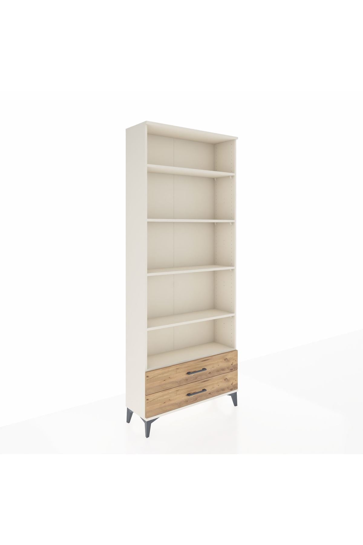 Arges Dolap 5 Raflı 2 Çekmeceli 88x30x221 Aytaşı-Çam