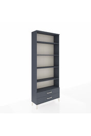 Arges Dolap 5 Raflı 2 Çekmeceli 88x30x221 Antrasit-Antrasit