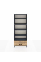 Arges Dolap 5 Raflı 2 Çekmeceli 88x30x221 Antrasit-Çam
