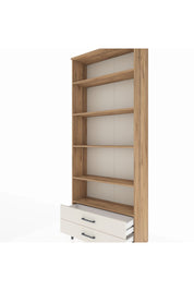 Arges Dolap 5 Raflı 2 Çekmeceli 88x30x221 Çam-Aytaşı