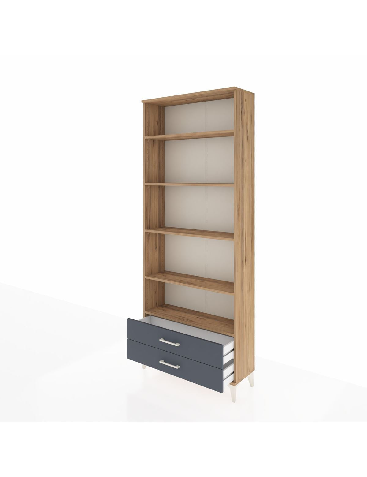 Arges Dolap 5 Raflı 2 Çekmeceli 88x30x221 - S30M008V8A