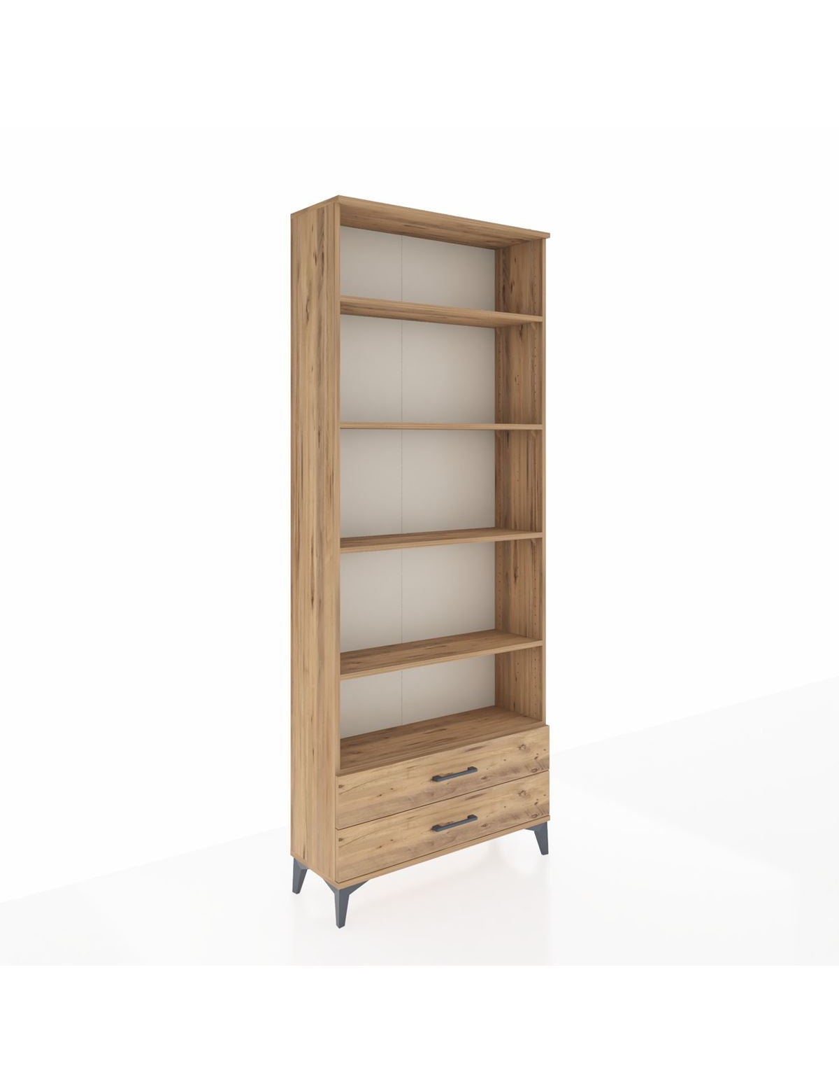 Arges Dolap 5 Raflı 2 Çekmeceli 88x30x221 Çam-Çam