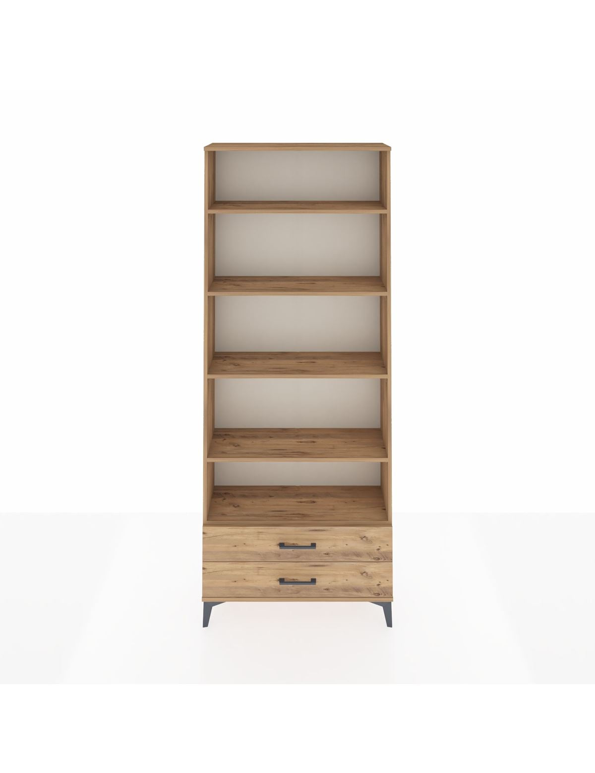 Arges Dolap 5 Raflı 2 Çekmeceli 88x30x221 Çam-Çam