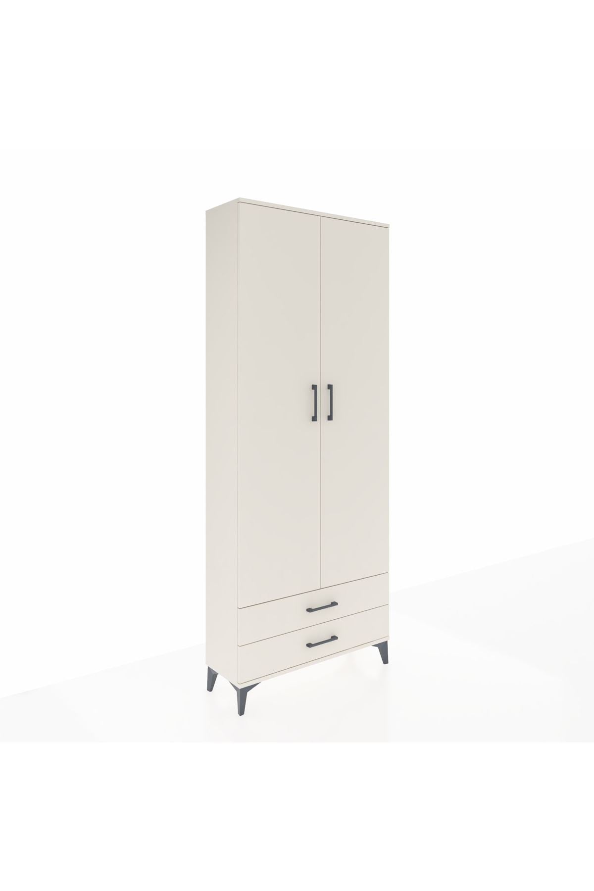 Arges Dolap 5 Raflı 2 Çekmeceli 2 Kapaklı 88x30x221 Aytaşı-Aytaşı