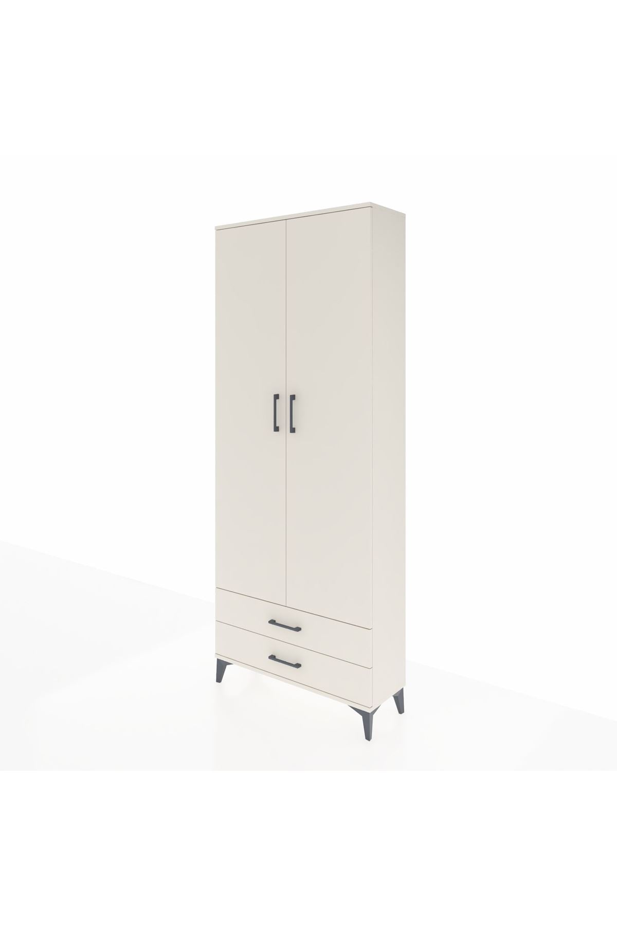 Arges Dolap 5 Raflı 2 Çekmeceli 2 Kapaklı 88x30x221 Aytaşı-Aytaşı