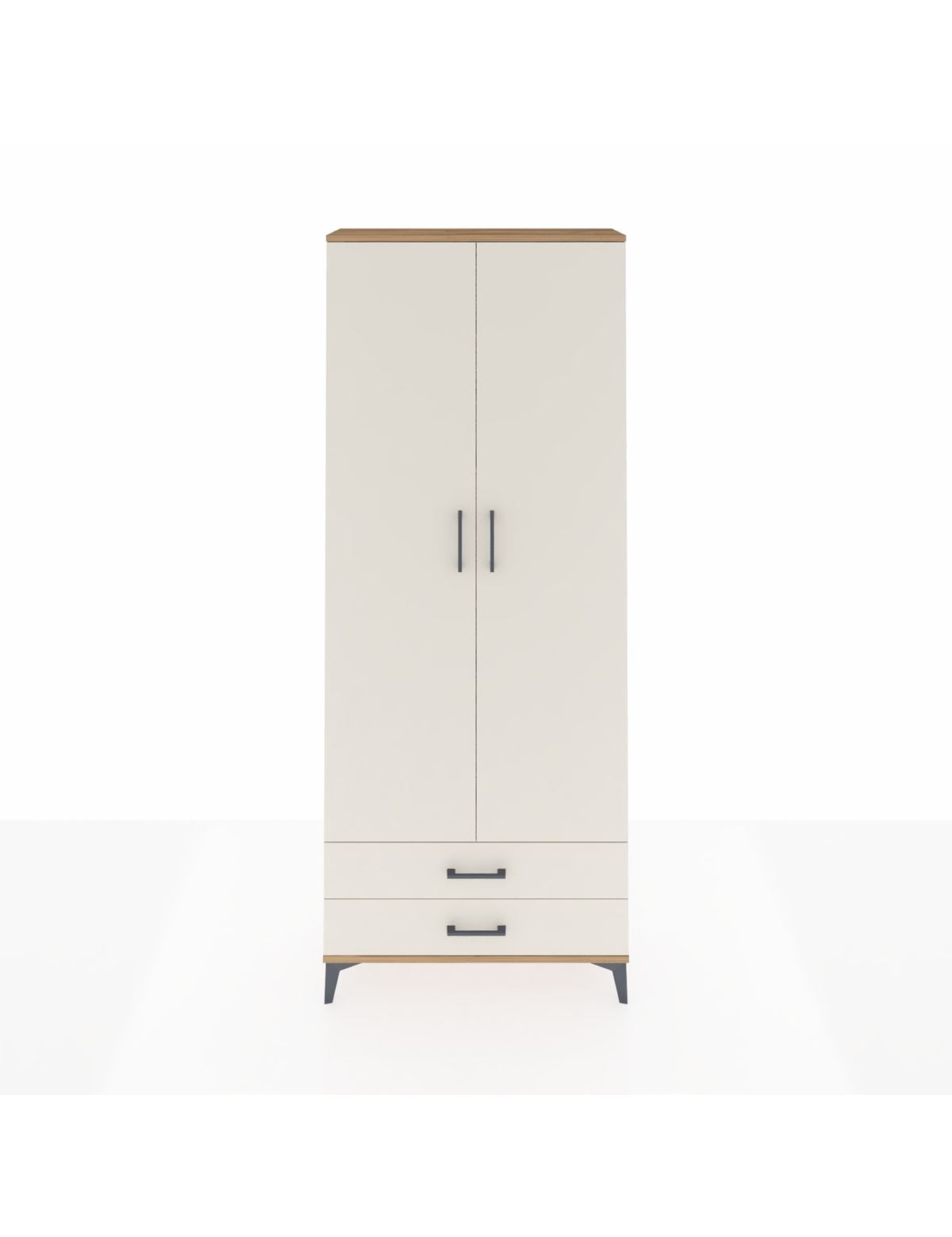 Arges Dolap 5 Raflı 2 Çekmeceli 2 Kapaklı 88x30x221 Çam-Aytaşı