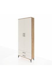 Arges Dolap 5 Raflı 2 Çekmeceli 2 Kapaklı 88x30x221 Çam-Aytaşı