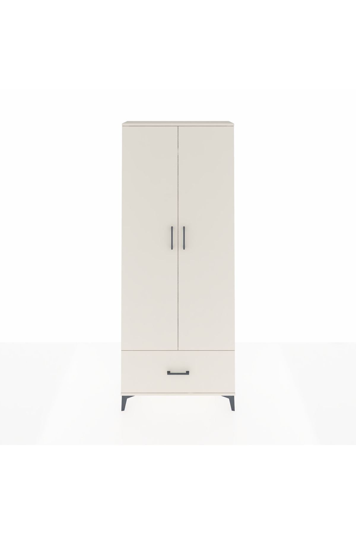 Arges Dolap 2 Raflı Tek Çekmeceli Tek Askılı 88x30x221 Aytaşı-Aytaşı