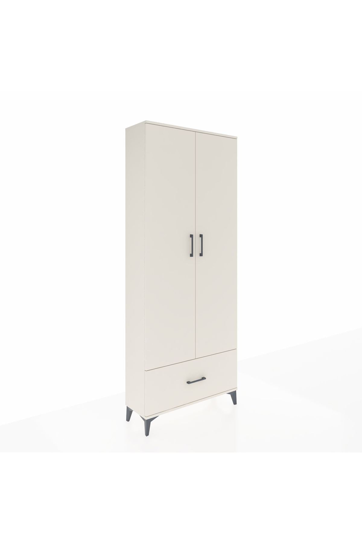 Arges Dolap 2 Raflı Tek Çekmeceli Tek Askılı 88x30x221 Aytaşı-Aytaşı