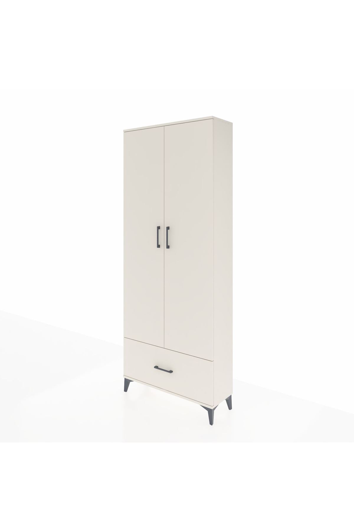 Arges Dolap 2 Raflı Tek Çekmeceli Tek Askılı 88x30x221 Aytaşı-Aytaşı