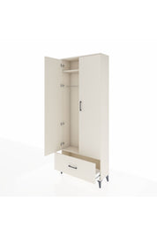 Arges Dolap 2 Raflı Tek Çekmeceli Tek Askılı 88x30x221 Aytaşı-Aytaşı