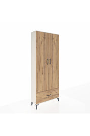 Arges Dolap 2 Raflı Tek Çekmeceli Tek Askılı 88x30x221 Aytaşı-Çam