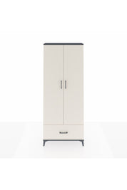 Arges Dolap 2 Raflı Tek Çekmeceli Tek Askılı 88x30x221 Antrasit-Aytaşı