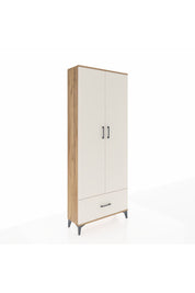 Arges Dolap 2 Raflı Tek Çekmeceli Tek Askılı 88x30x221 Çam-Aytaşı