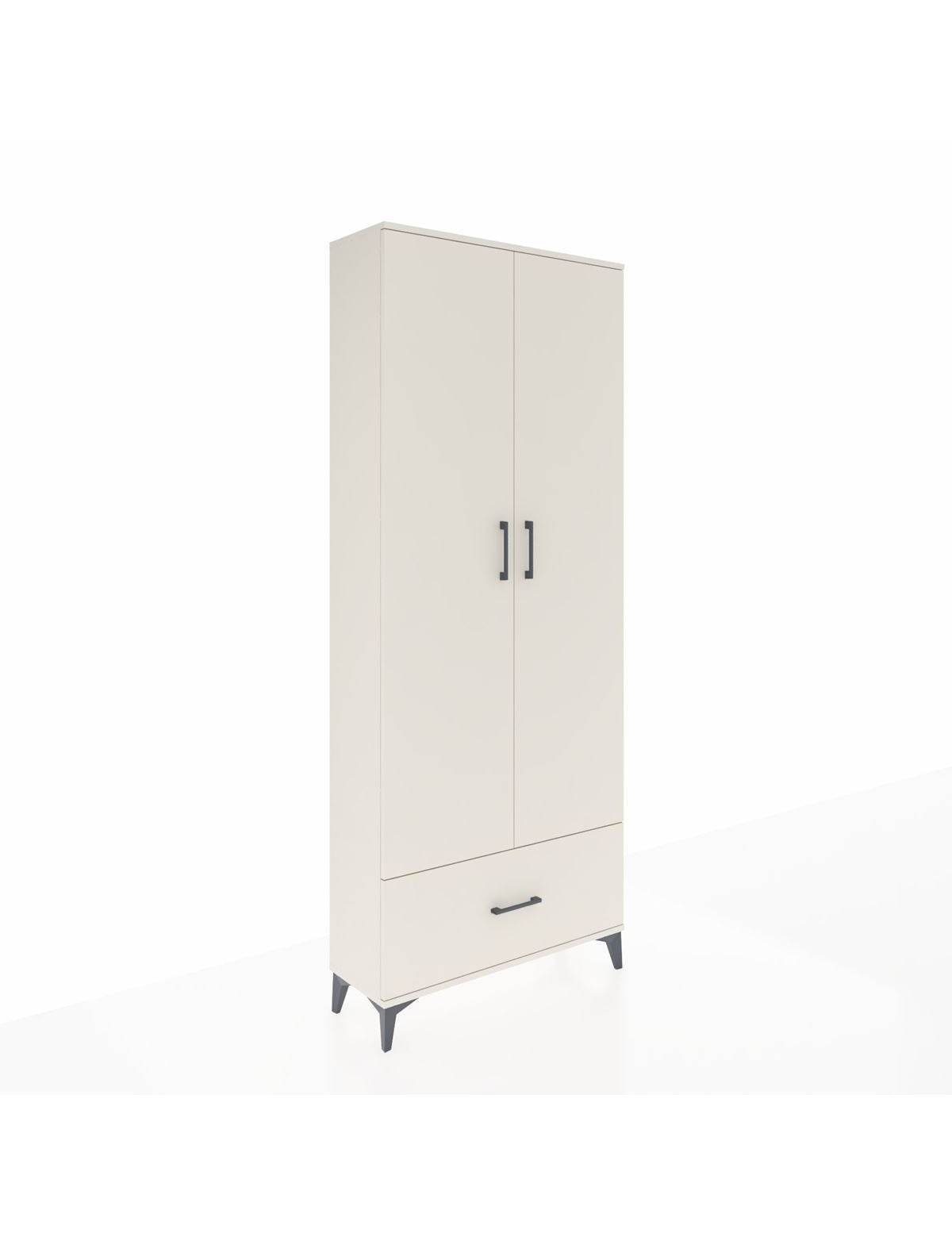 Arges Dolap 5 Raflı Tek Çekmeceli 2 Kapaklı 88x30x221 Aytaşı-Aytaşı