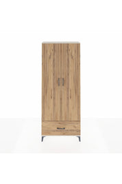 Arges Dolap 5 Raflı Tek Çekmeceli 2 Kapaklı 88x30x221 Aytaşı-Çam