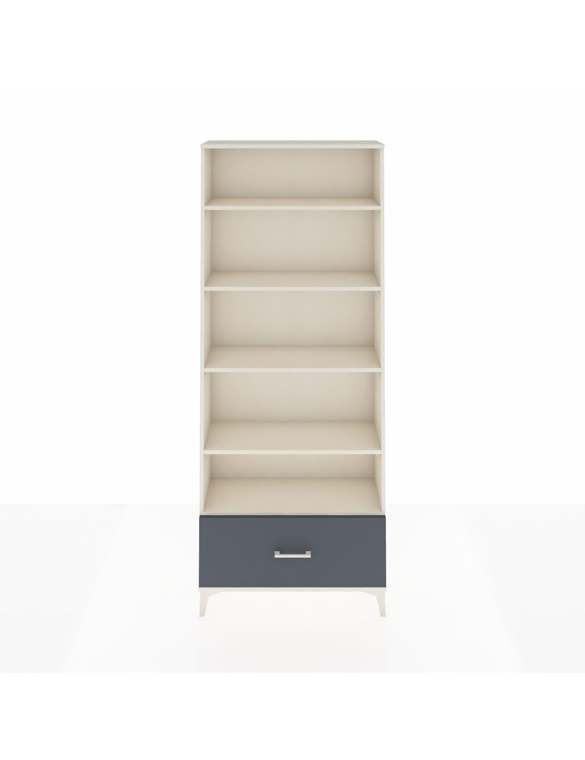 Arges Dolap 5 Raflı Tek Çekmeceli 88x30x221 Aytaşı-Antrasit