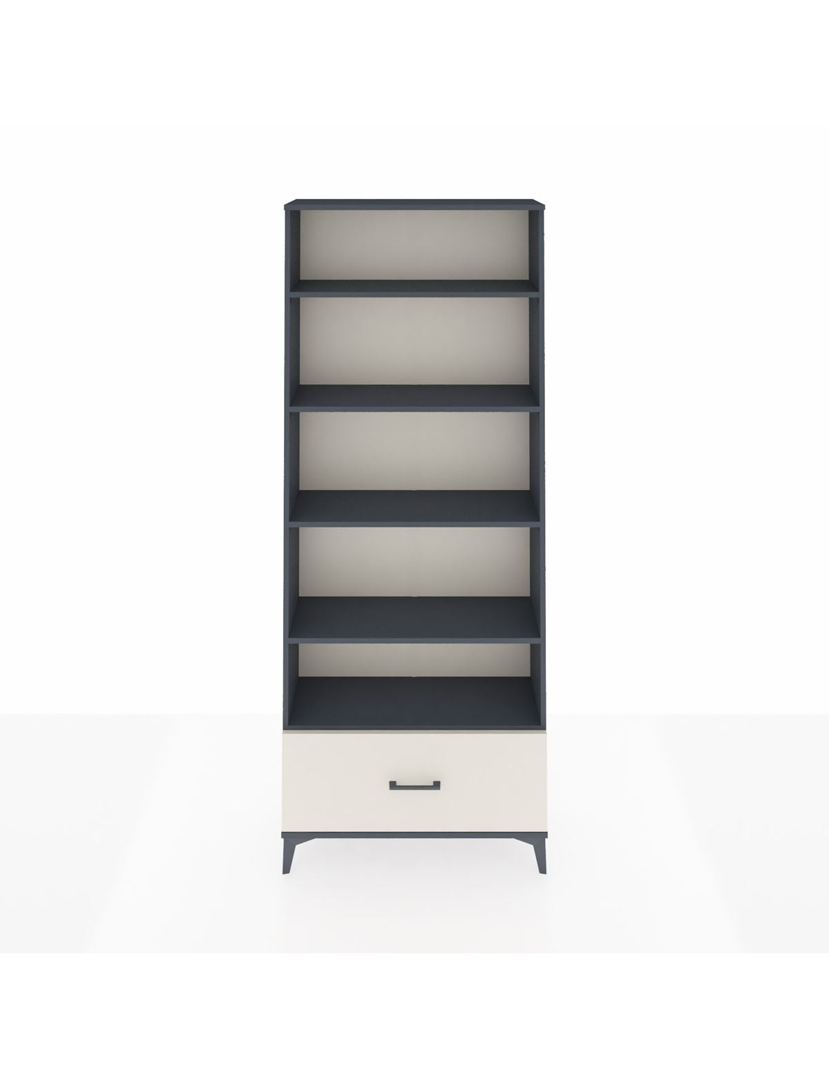 Arges Dolap 5 Raflı Tek Çekmeceli 88x30x221 Antrasit-Aytaşı