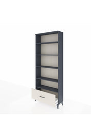 Arges Dolap 5 Raflı Tek Çekmeceli 88x30x221 Antrasit-Aytaşı