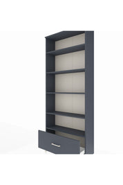 Arges Dolap 5 Raflı Tek Çekmeceli 88x30x221 Antrasit-Antrasit