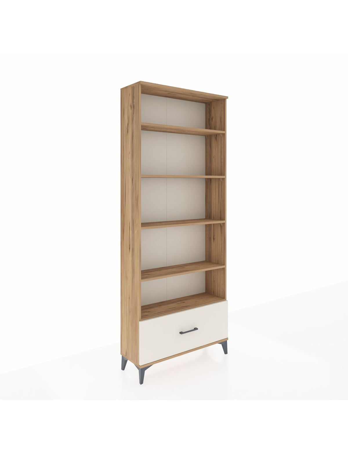 Arges Dolap 5 Raflı Tek Çekmeceli 88x30x221 Çam-Aytaşı