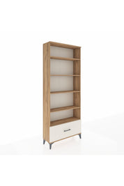 Arges Dolap 5 Raflı Tek Çekmeceli 88x30x221 Çam-Aytaşı