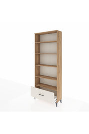 Arges Dolap 5 Raflı Tek Çekmeceli 88x30x221 Çam-Aytaşı