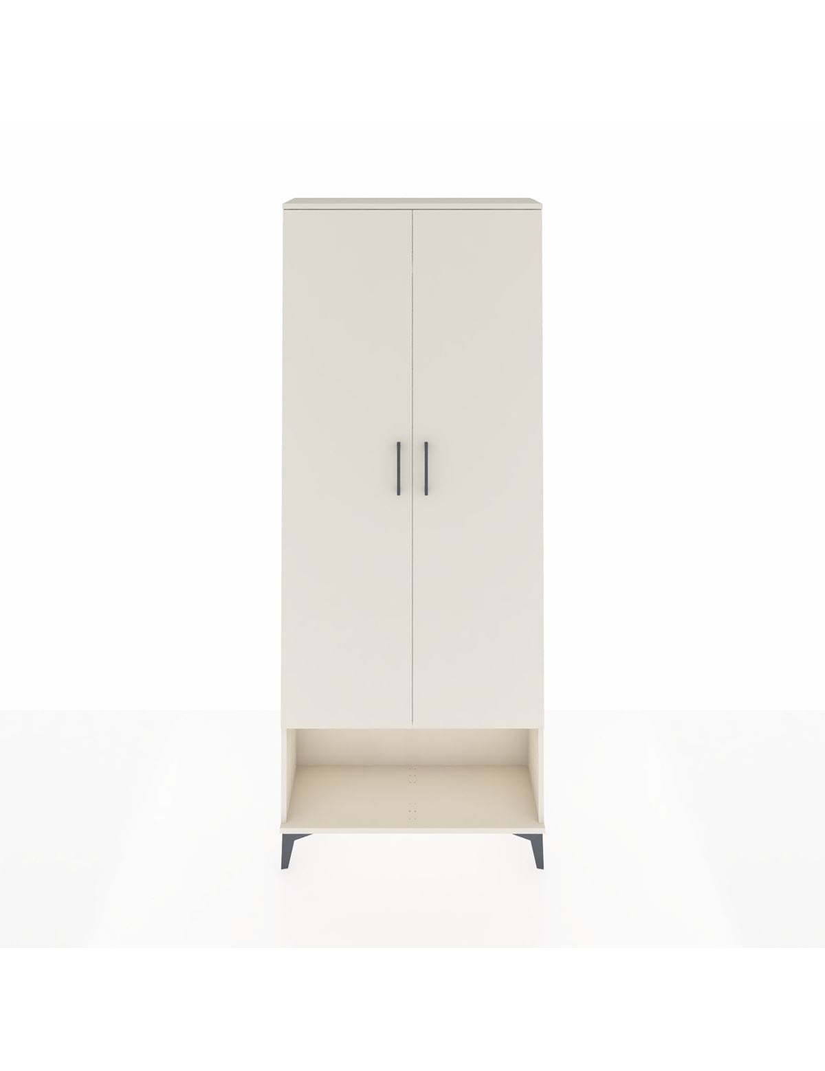 Arges Dolap 2 Raflı 2 Kapaklı Tek Askılı 88x30x221 Aytaşı-Aytaşı