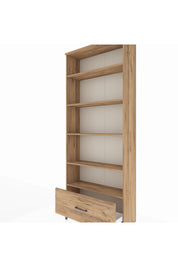 Arges Dolap 5 Raflı Tek Çekmeceli 88x30x221 Çam-Çam