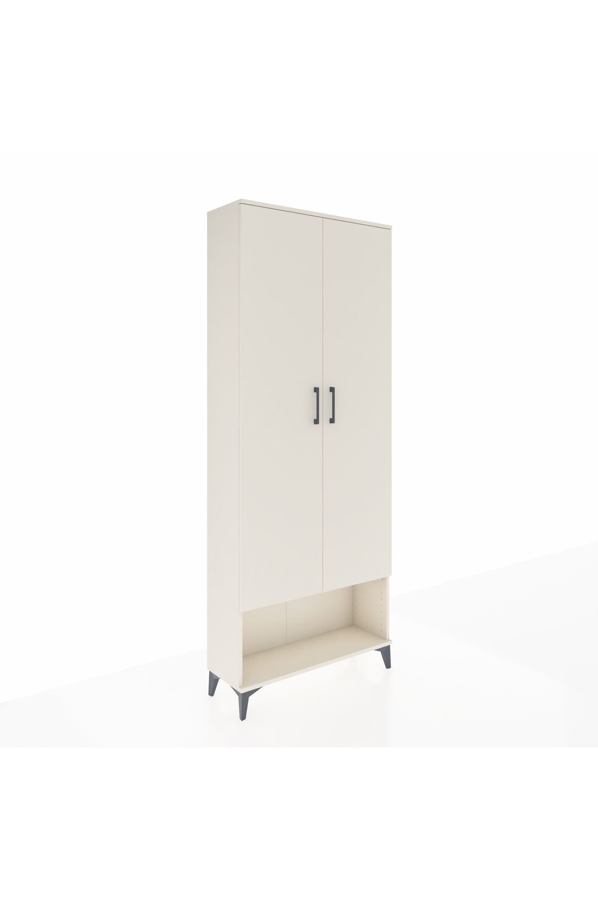 Arges Dolap 2 Raflı 2 Kapaklı Tek Askılı 88x30x221 Aytaşı-Aytaşı