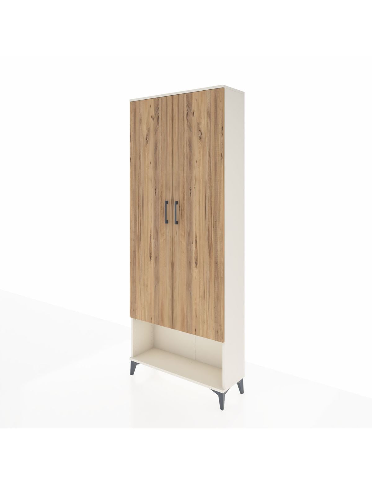 Arges Dolap 2 Raflı 2 Kapaklı Tek Askılı 88x30x221 - S30M013V3A