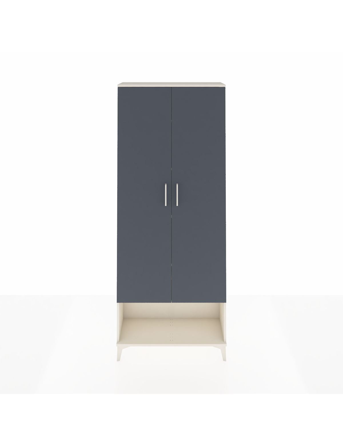 Arges Dolap 5 Raflı 2 Kapaklı 88x30x221 Aytaşı-Antrasit